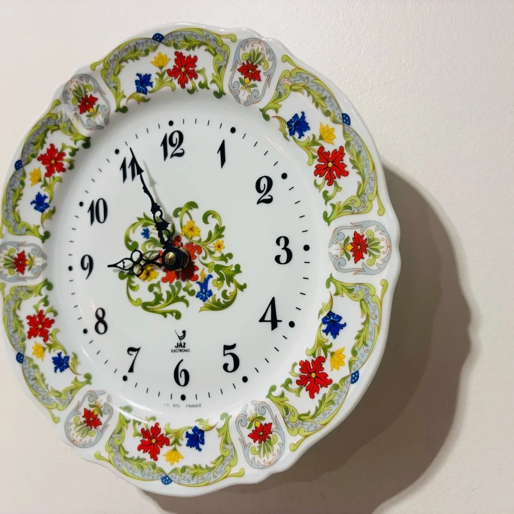 Vintage❤️Rare❤️Jax Limoges China Porcelain Wall Clock - Picture 4 of 7